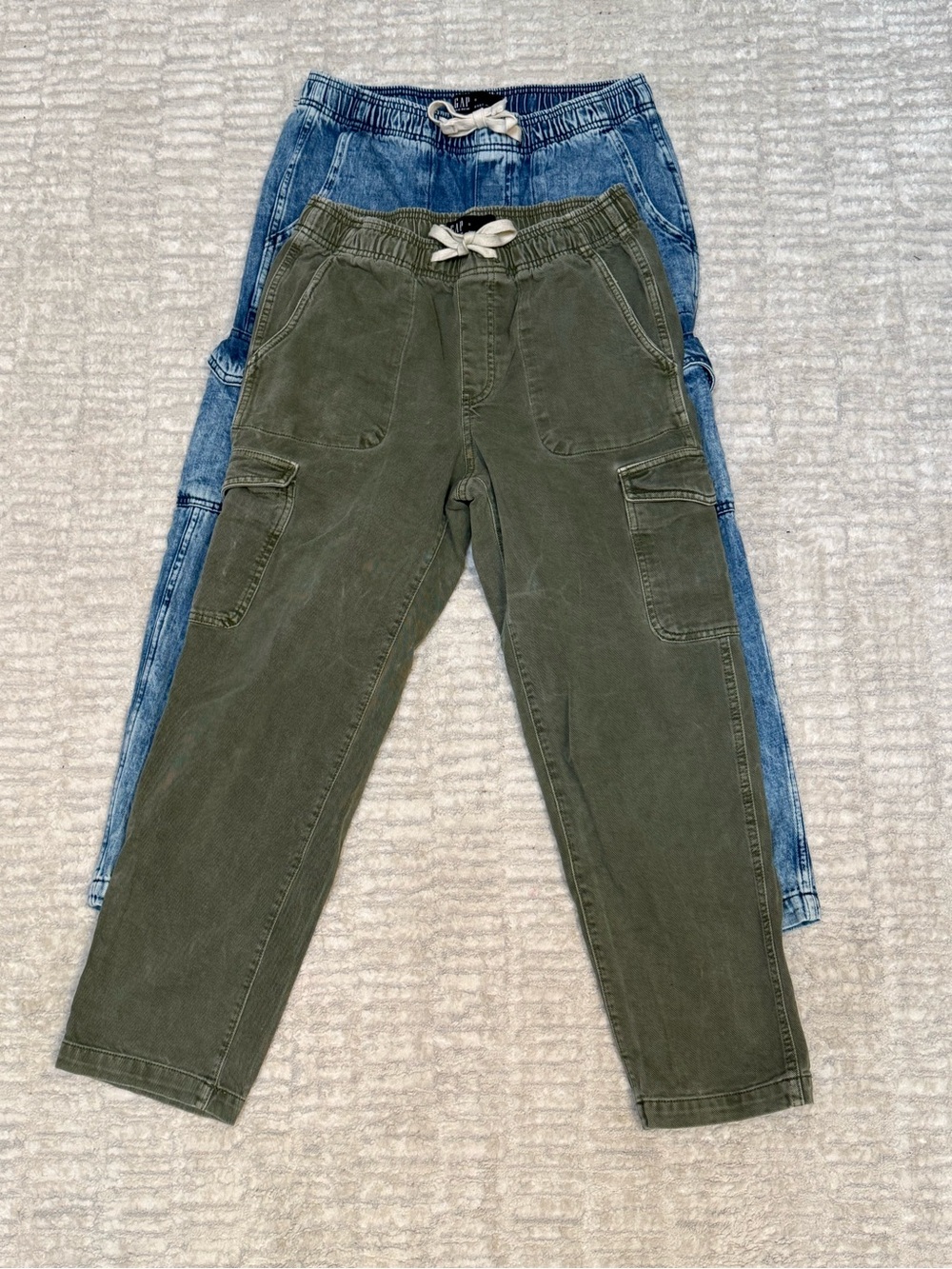 GAP Olive Green Cargo Joggers with Drawstring